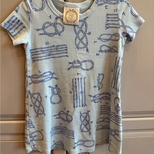 The Beaufort Bonnet Company Blue Rope Print Tee